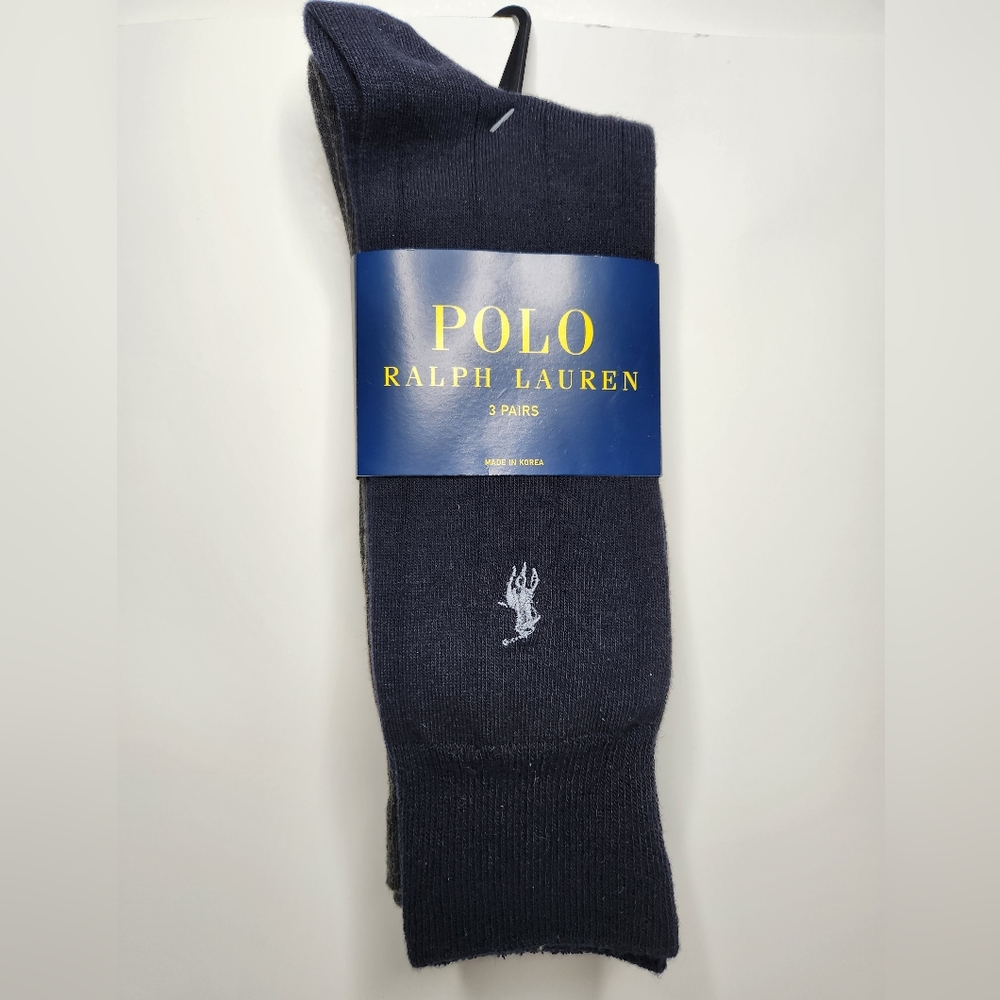 Men's Polo Ralph Lauren Dress Socks Three Pairs of Socks